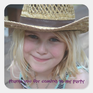 Personalised Children's Party Thank You Sticker