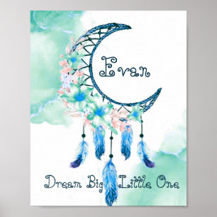 Personalised child's dreamcatcher poster