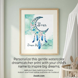 Personalised child's dreamcatcher poster