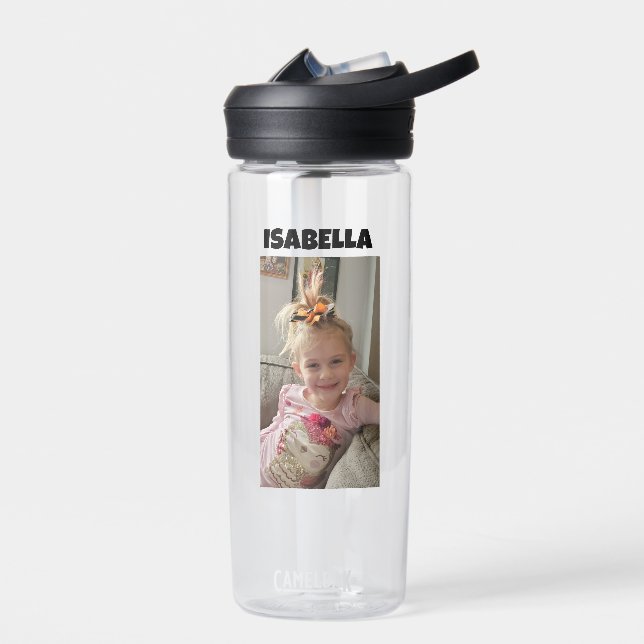 Personalised Child's Photo and Name     Water Bottle (Left)