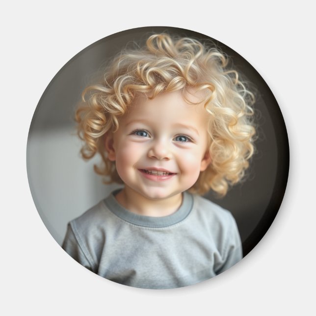 Personalised Child's Photo Refrigerator  Magnet (Front)