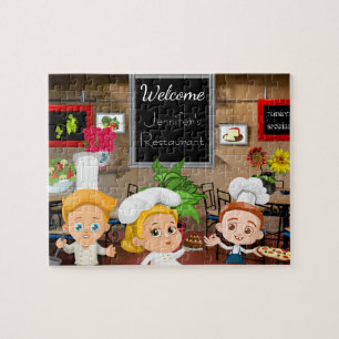 Personalised Child's Restaurant Jigsaw Puzzle