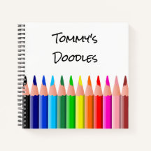 Personalised Child's Sketchbook Doodle Notebook