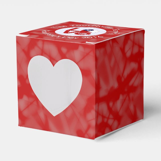 Personalised Chile Red LOVE Flag Favour Box (Front Side)