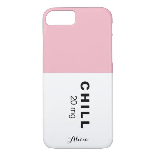 personalised chill pill iphone case