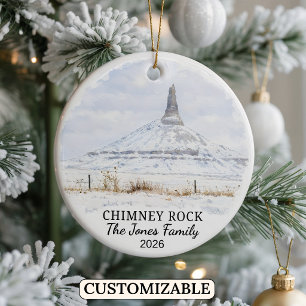 Personalised Chimney Rock National Historic Site Ceramic Ornament