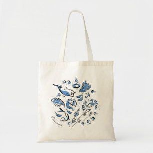 Personalised Chinese Cuisine Ink Drawing Tote Bag