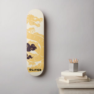 Personalised Chinese Dragon Skateboard