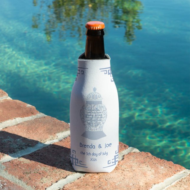 Personalised Chinoiserie Ginger Jar Jars can Bottle Cooler (In Situ Pool)