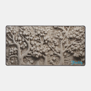 Personalised Chiseled Stone Image Desk Mat