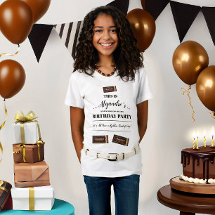 Personalised Chocolate Bar Birthday T-Shirt