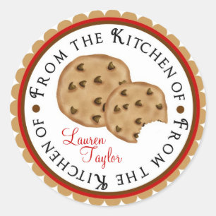 Personalised chocolate chip cookie Stickers