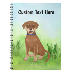 Personalised Chocolate Lab Mix Notebook