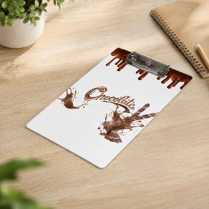 Personalised Chocolate Lovers Dripping Chocolate Clipboard