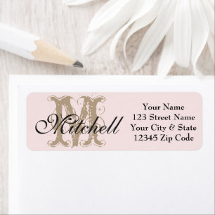 Personalised choose colour return address labels