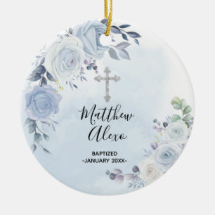 Personalised Christening Baptism Ceramic Ornament