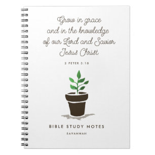 Personalised Christian Bible Study Notebook