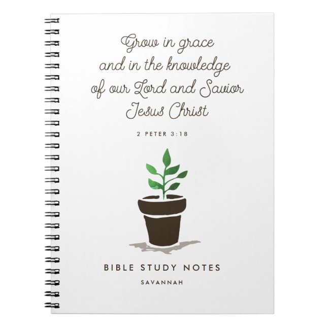 Personalised Christian Bible Study Notebook (Front)