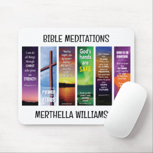 Personalised Christian BIBLE VERSES Scripture Mouse Pad