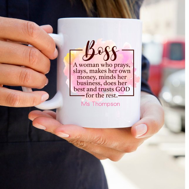 Personalised Christian Boss Quote Coffee Mug (Creator Uploaded)