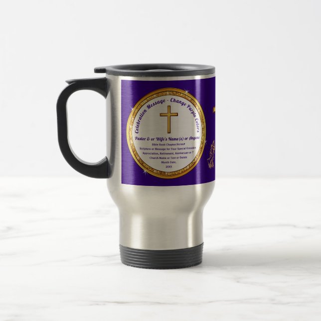 Personalised, Christian Coffee Travel Mugs,  Travel Mug (Left)