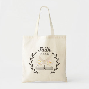 Personalised Christian Faith In God Tote Bag 