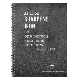 Personalised Christian Gifts for Men- Proverbs Notebook