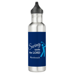 Personalised CHRISTIAN GOLFER Swing Unto The Lord 710 Ml Water Bottle