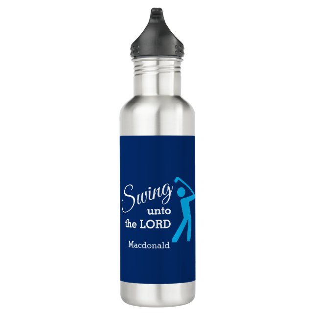 Personalised CHRISTIAN GOLFER Swing Unto The Lord 710 Ml Water Bottle (Right)