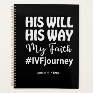 Personalised Christian "His Will" IVF/Infertility  Planner