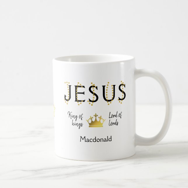 Personalised Christian JESUS Coffee Mug (Right)