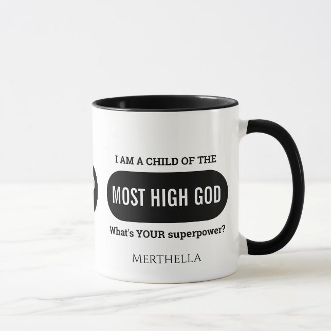 Personalised Christian Superpower Mug (Right)