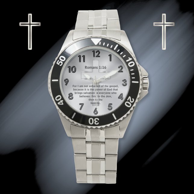 Personalised, Christian Watch for Men or Women (Christian Watches for Men and Women. Good gifts for Pastors. Gift ideas for Pastor anniversary. )