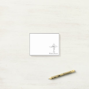 Personalised Christian words cross  Post-it Notes