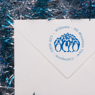Personalised Christmas Address  Self-inking Stamp