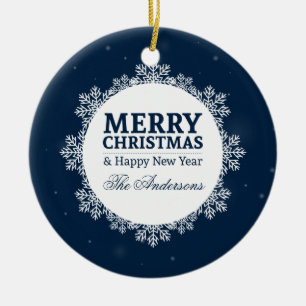 Personalised Christmas and New Year   Ornament