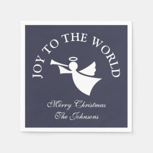 Personalised Christmas angel paper nakpins Napkin