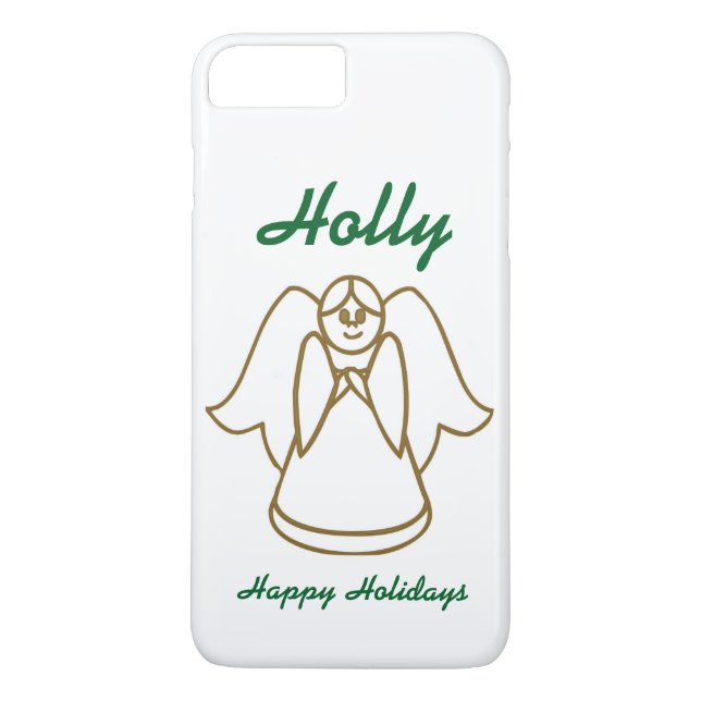 Personalised Christmas Angel Phone Case (Back)
