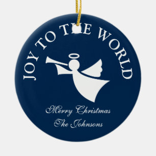 Personalised Christmas angel tree ornament