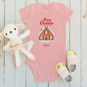 Personalised Christmas Baby Bodysuit - Name & 2026