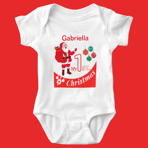 Personalised Christmas Baby "My 1st Christmas" Baby Bodysuit