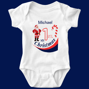 Personalised Christmas Baby "My 1st Christmas" Baby Bodysuit