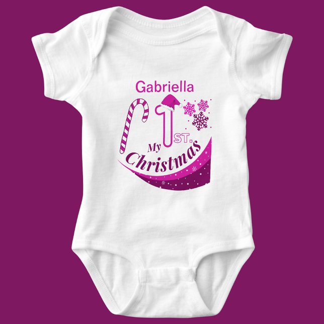 Personalised Christmas Baby "My 1st Christmas" Baby Bodysuit (Creator Uploaded)