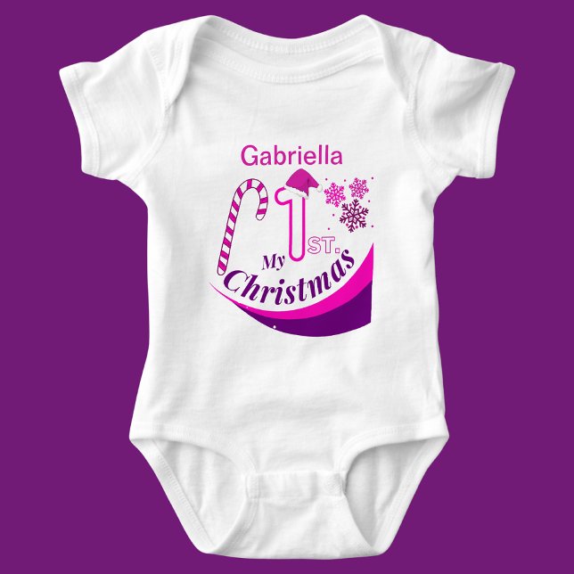 Personalised Christmas Baby "My 1st Christmas" Baby Bodysuit (Creator Uploaded)