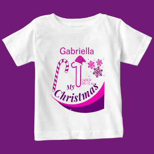 Personalised Christmas Baby "My 1st Christmas" Baby T-Shirt