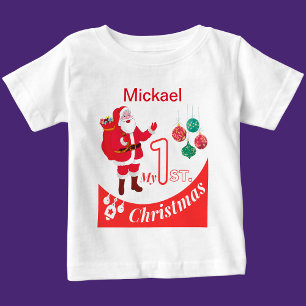 Personalised Christmas Baby "My 1st Christmas" T-Shirt