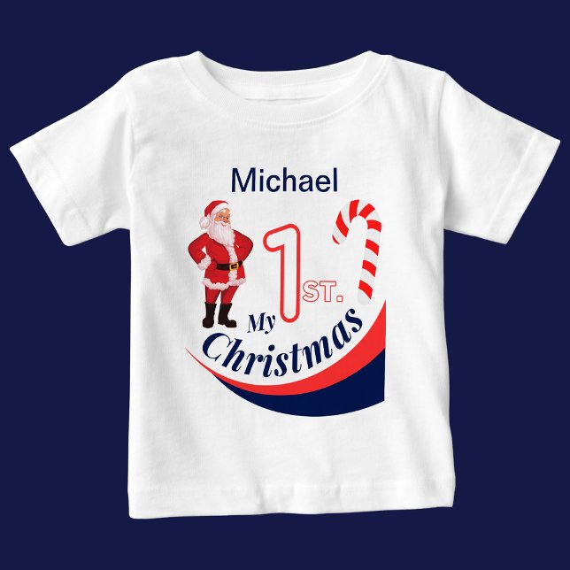 Personalised Christmas Baby "My 1st Christmas" T-Shirt (Creator Uploaded)