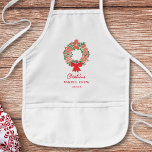 Personalised Christmas Baking Crew Kids' Apron<br><div class="desc">Enjoy the family Christmas baking tradition with this cute kid's Baking Crew apron.
It is decorated with a watercolor of a Christmas wreath of cookies!
Easily customisable.
As we create our artwork you won't find this exact image from other designers.
Original Watercolor © Michele Davies.</div>