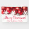 Personalised Christmas Banner Red Tree Ornaments