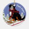 Personalised Christmas Bernese Mt Dog Sledding